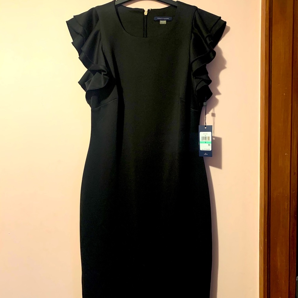 TOMMY HILFIGER Black Sleeveless Dress
